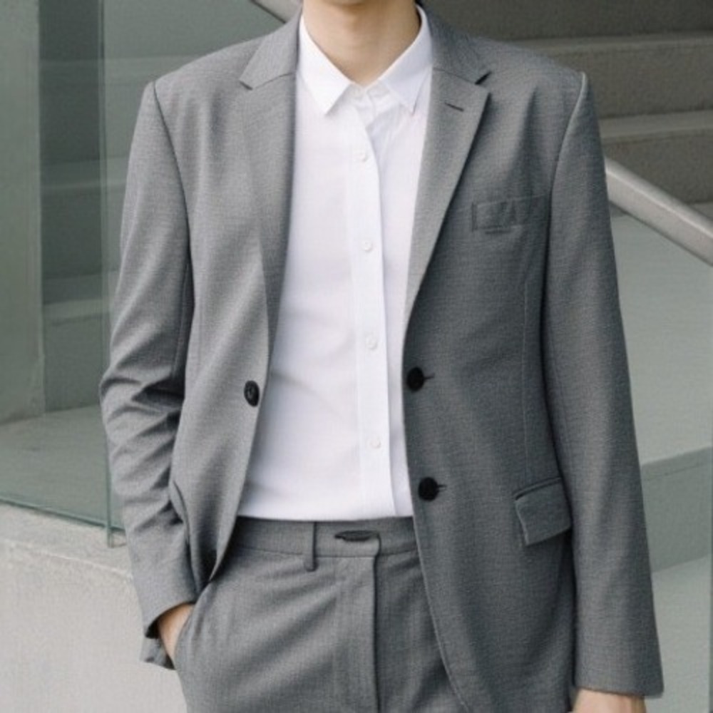 ZARA MAN Gray‎ Slim Fit Blazer Jacket Size 40R Sport Coat Size 40 US Medium